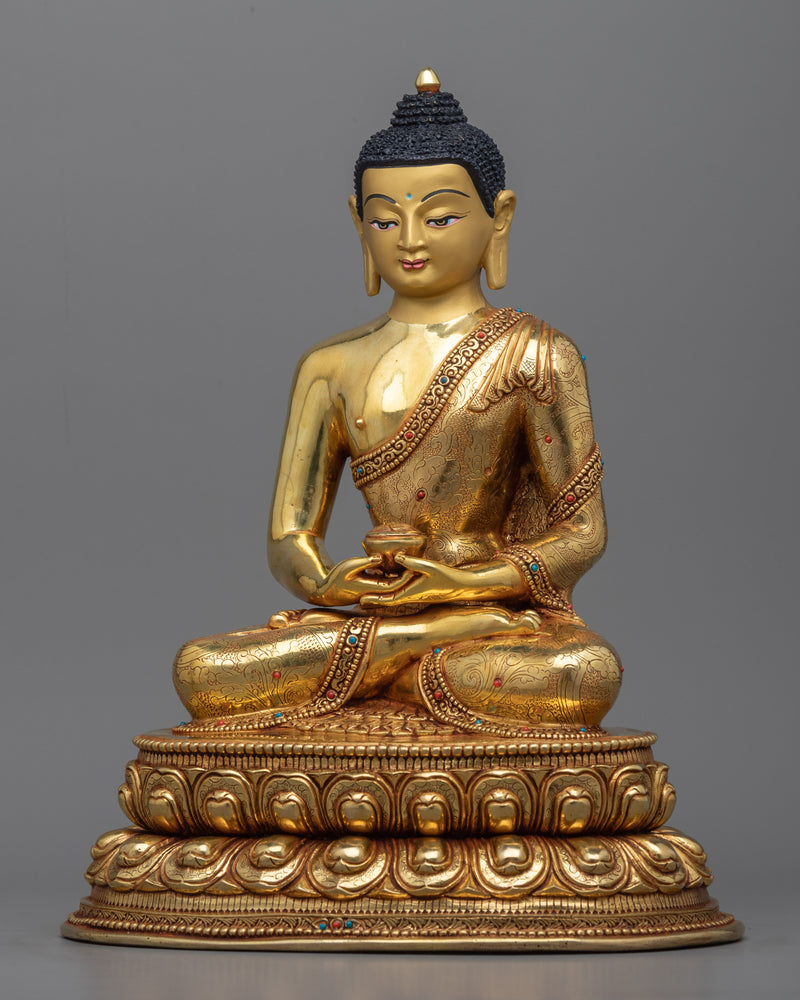 Namo Amitabha Buddha Sculpture |  Traditional Tibetan Style Buddhist Statue