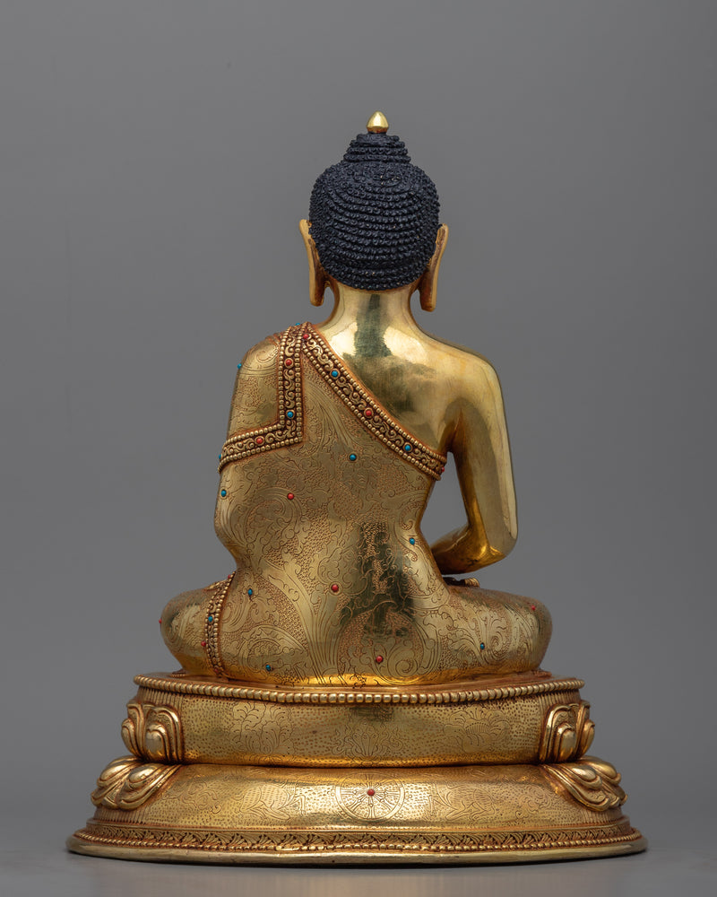 Namo Amitabha Buddha Sculpture |  Traditional Tibetan Style Buddhist Statue