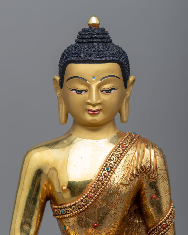 Namo Amitabha Buddha Sculpture |  Traditional Tibetan Style Buddhist Statue