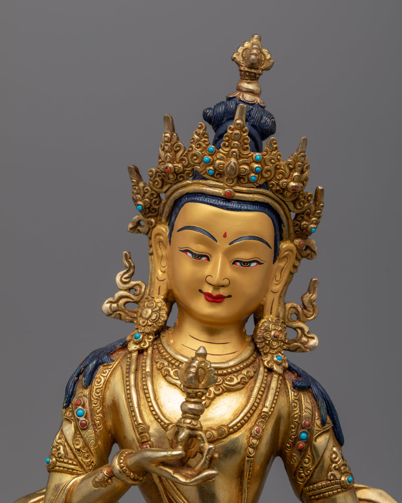 Vajrasattva Mantra Practice Statuette | Traditional Dorje Sempa Artwork