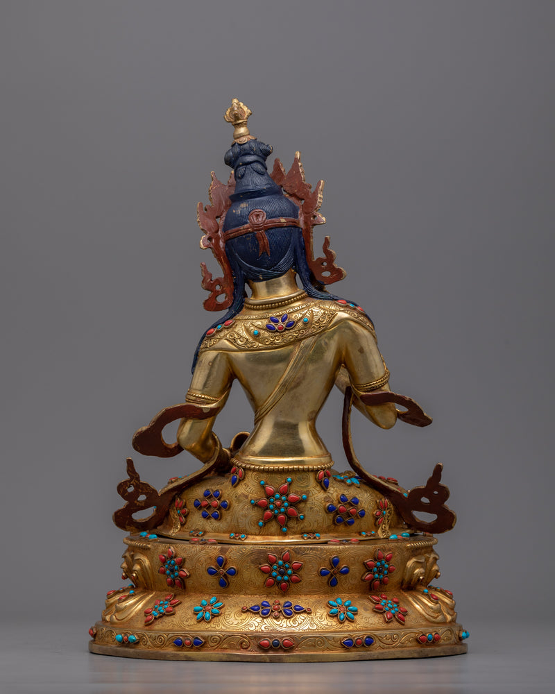 Vajrasattva Mantra Practice Statuette | Traditional Dorje Sempa Artwork