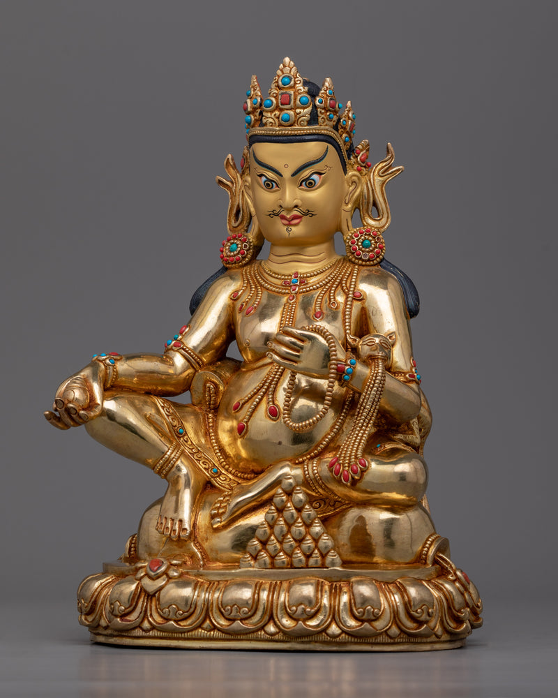 Dzambhala Practice Statuette | The Deity of Abundance and Prosperity