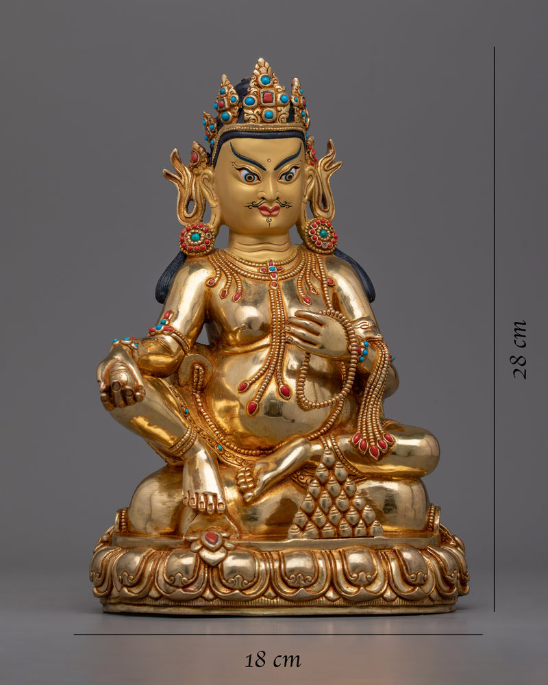 Dzambhala Practice Statuette | The Deity of Abundance and Prosperity