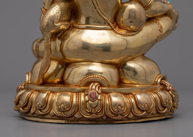 Dzambhala Practice Statuette | The Deity of Abundance and Prosperity