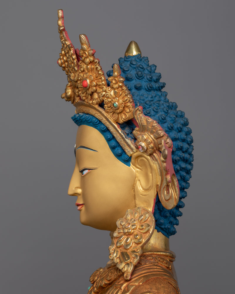 Dipankara the Eternal Buddha Statue | Traditionally Made Golden Artwork