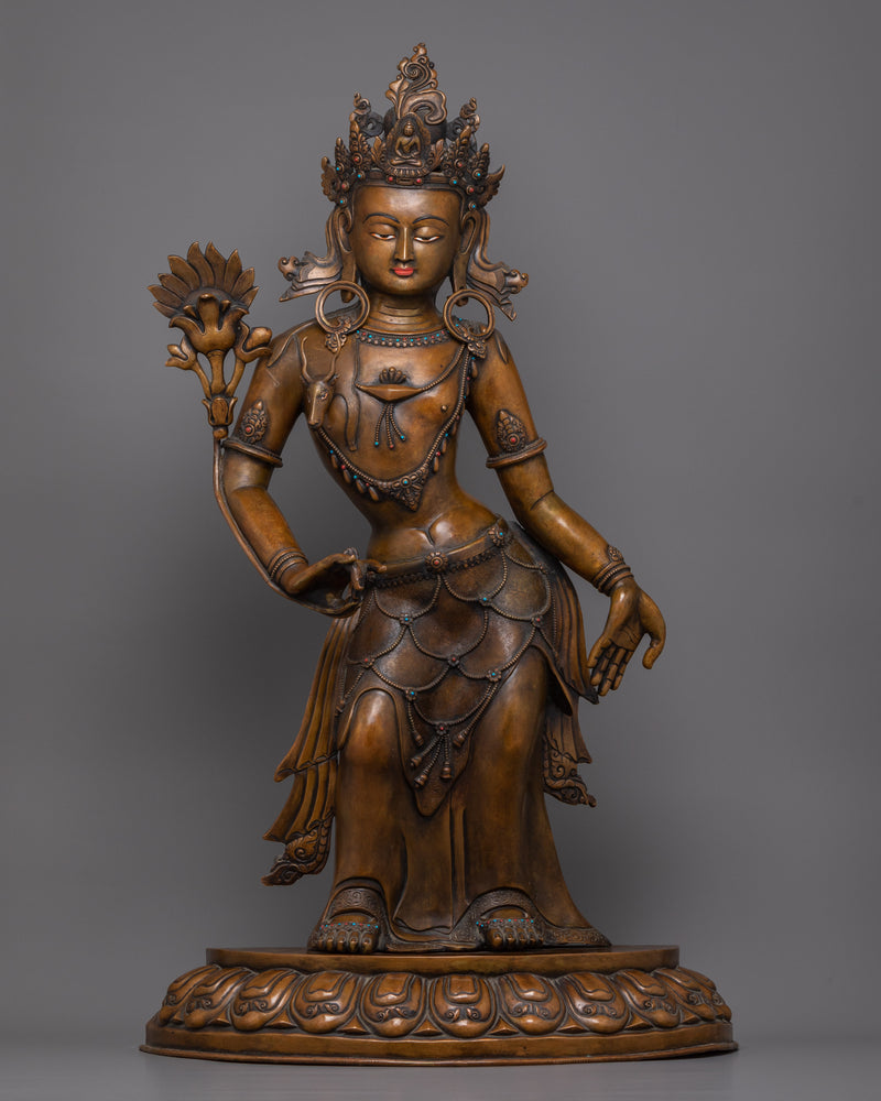 Vintage 2 Chenrezig Statue | 30-40 Aged Masterpieces