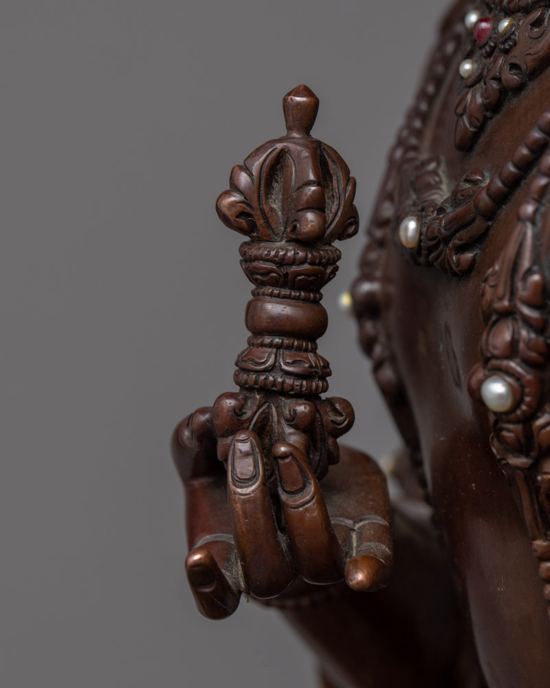 Vajrasattva Short Mantra Statue | The Embodiment of Purification and Spiritual Transformation