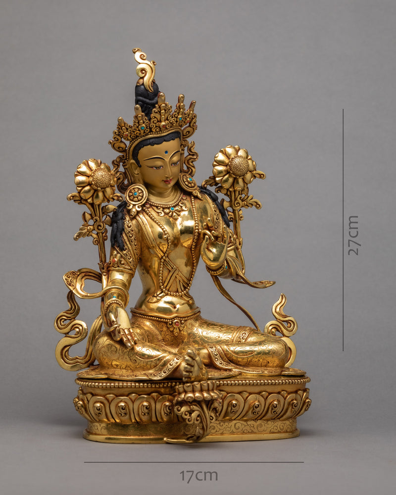 green tara statue