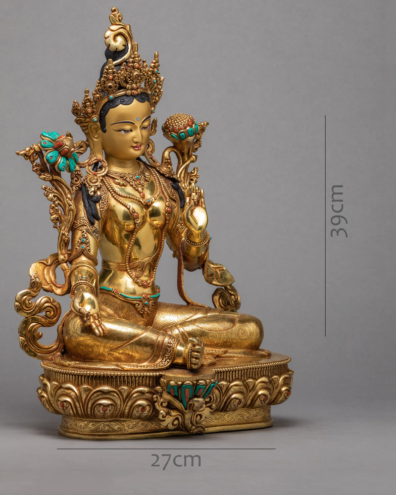 green tara statue