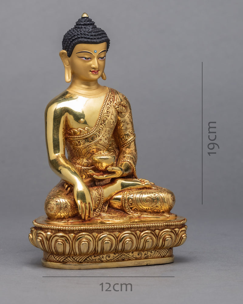 Buddha Statue | Plated With Gold | Gautam Buddha Statue