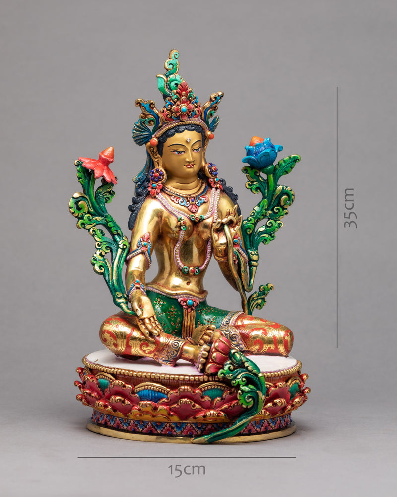 green tara statue