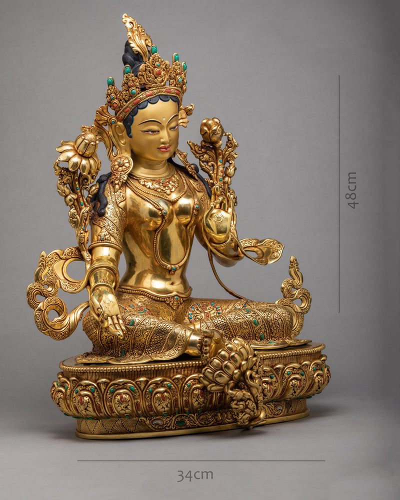 green tara statue