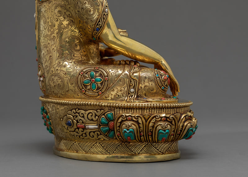 Siddhartha Shakyamuni | The Enlightenment Buddha | Pure Gold Statue