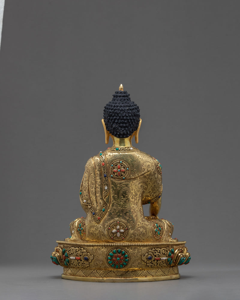 Siddhartha Shakyamuni | The Enlightenment Buddha | Pure Gold Statue