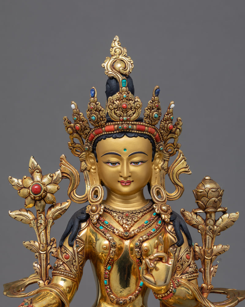 Mother Green Tara Statue | Buddhist Deity