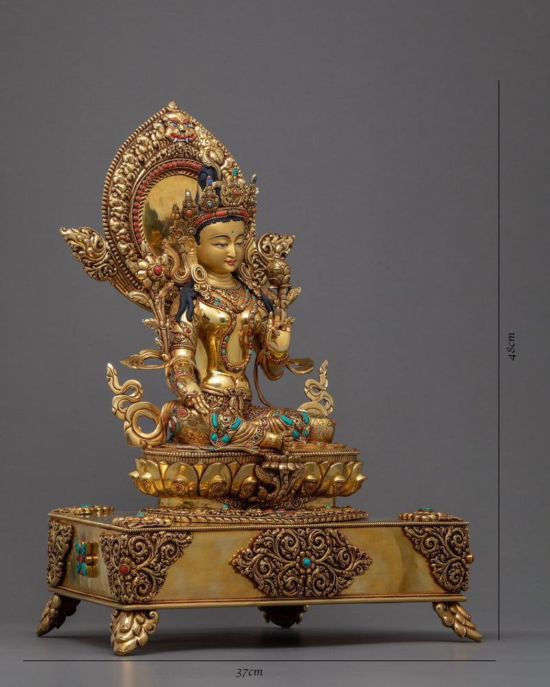 Mother Green Tara Statue | Buddhist Deity