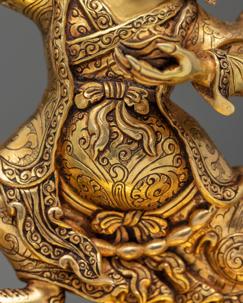 Indoor Mahakala Statue | Traditional Hand Carved Buddhist Art