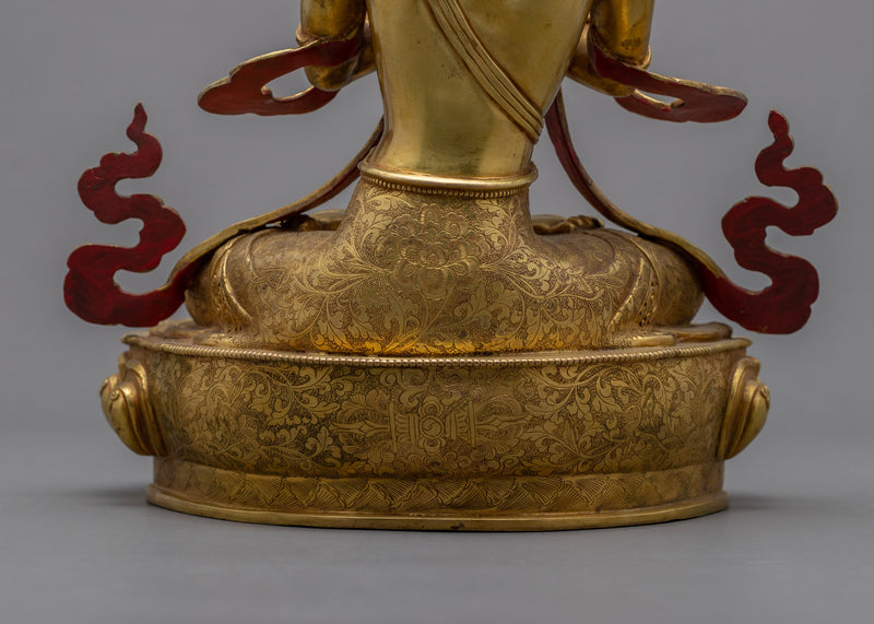 Buddha Vajradhara Statue | Traditionally Hand Carved Sculpture