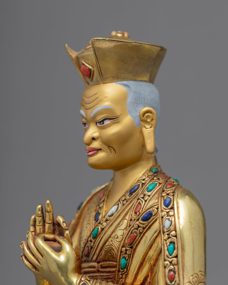 1st Karmapa Statue | Tibetan Buddhist Master