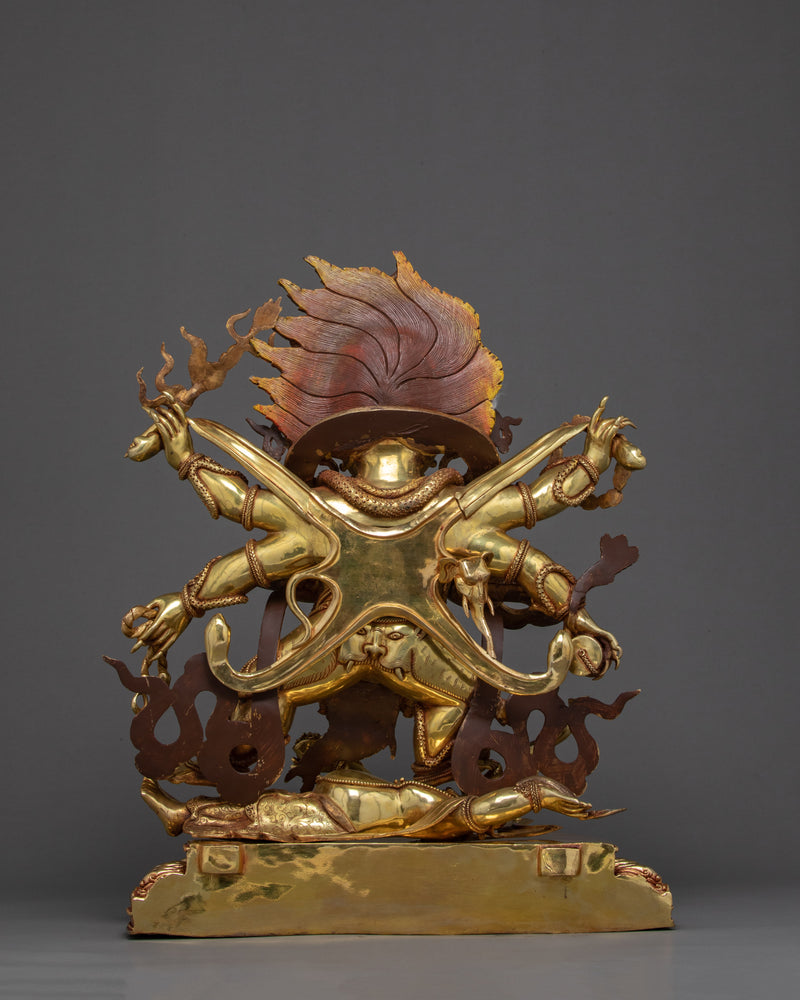 Six Armed Mahakala | Traditional Buddhist Statue