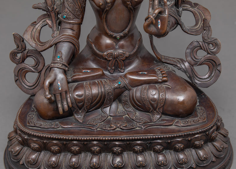 White Tara Sculpture | Traditional Buddhist Art