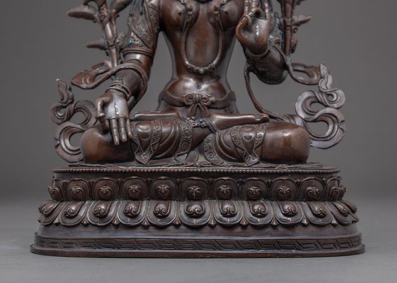 White Tara Sculpture | Traditional Buddhist Art