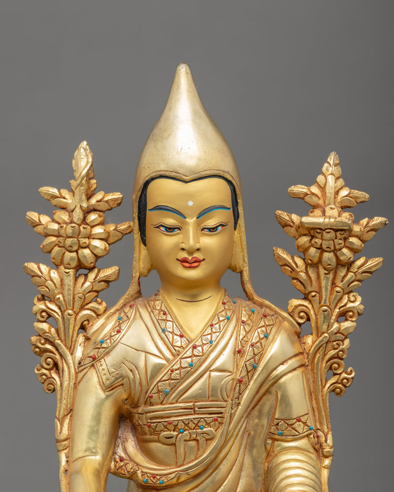 Longchenpa Statue | Traditional Hand Carved Buddhist Art