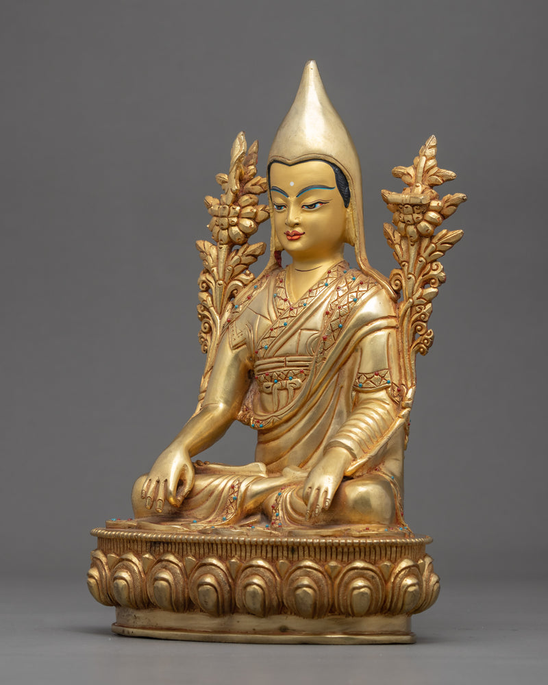 Longchenpa Statue | Traditional Hand Carved Buddhist Art