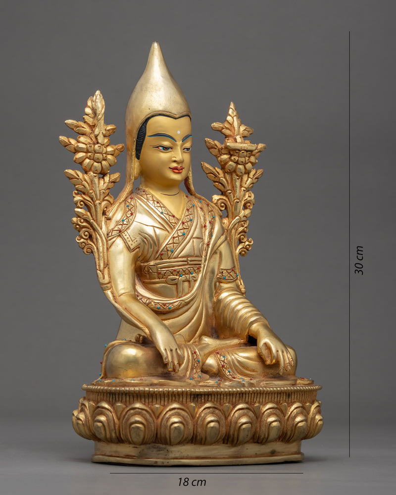 Longchenpa Statue | Traditional Hand Carved Buddhist Art