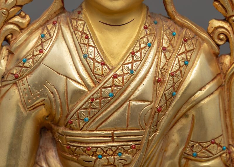 Longchenpa Statue | Traditional Hand Carved Buddhist Art