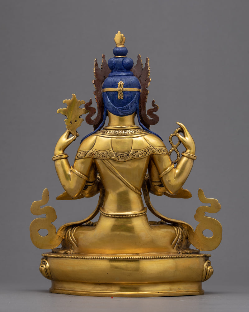 4 Armed Chenrezig | Bodhisattva Statue of Nepal