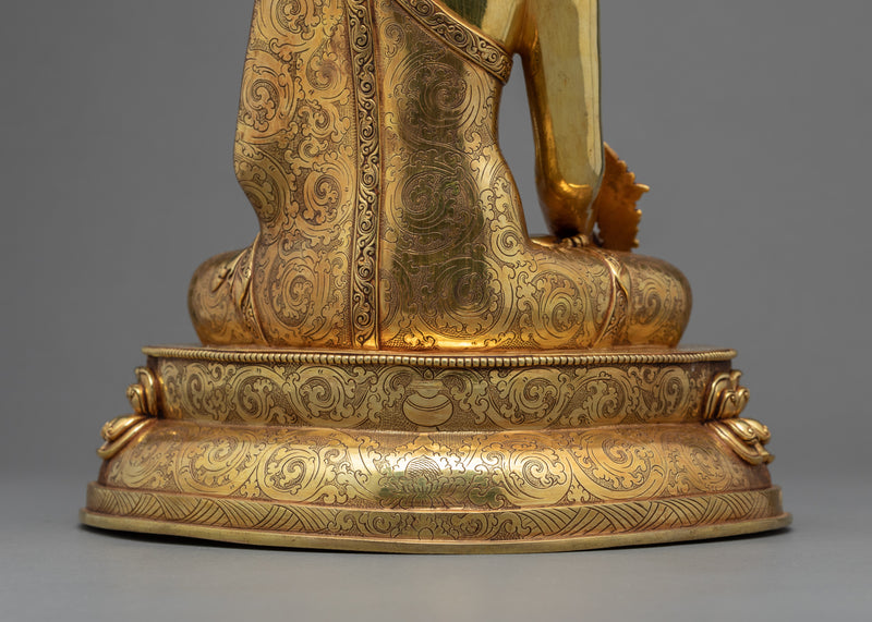 Blue Medicine Buddha Statue | Traditional Buddhist Art