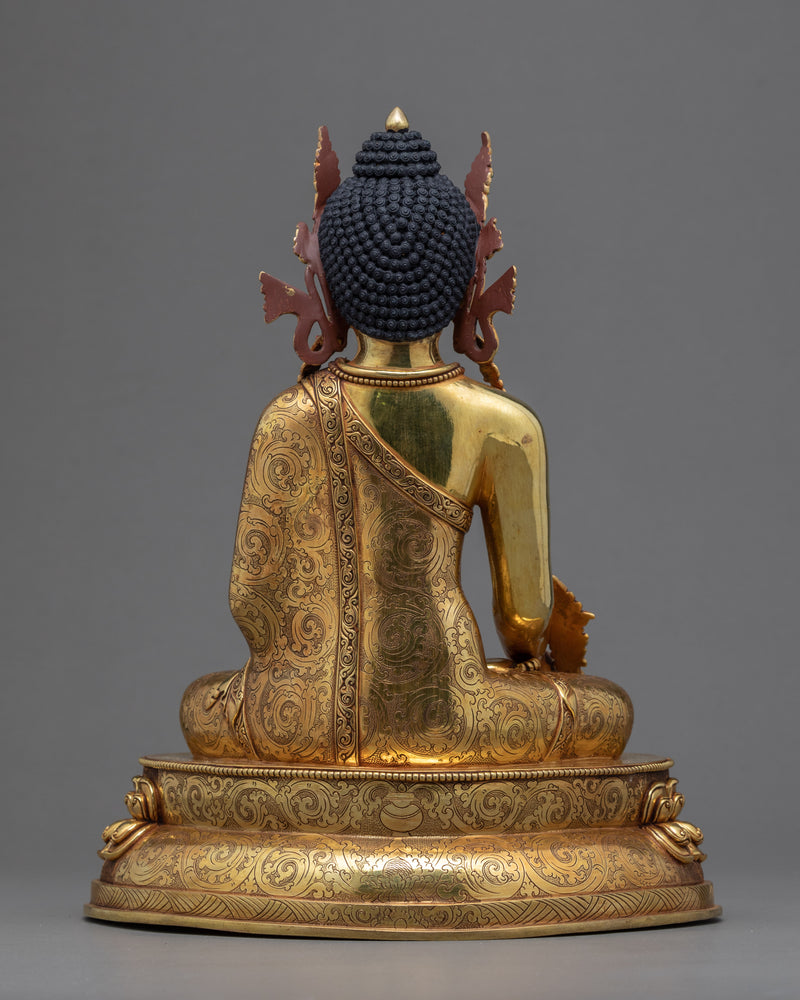 Blue Medicine Buddha Statue | Traditional Buddhist Art