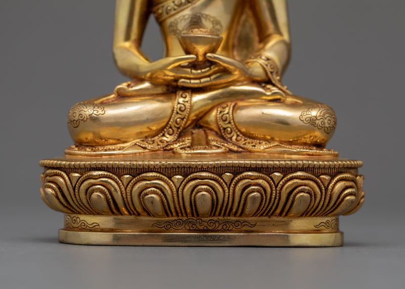 Amitabha Buddha Meditation Statue | Traditional Tibetan Sculpture