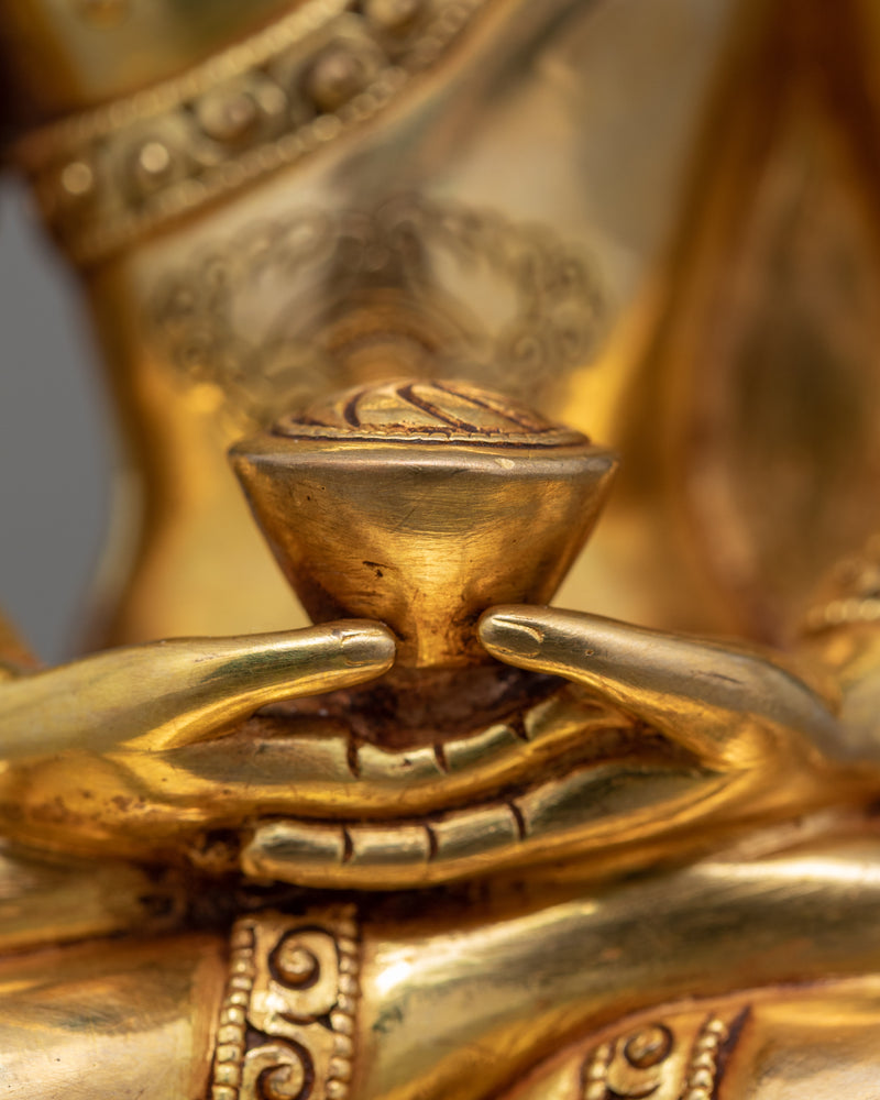 Amitabha Buddha Meditation Statue | Traditional Tibetan Sculpture