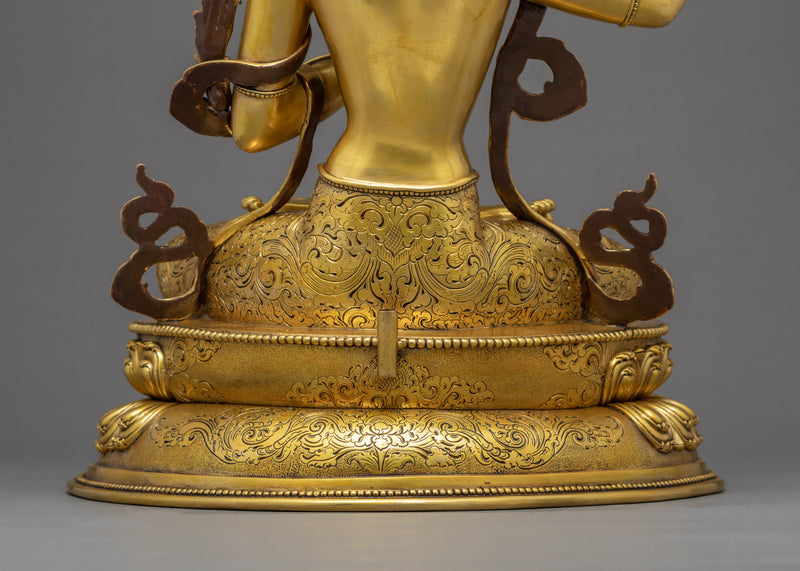 Manjushri Bodhisattva Statue | Traditional Himalayan Art of Nepal