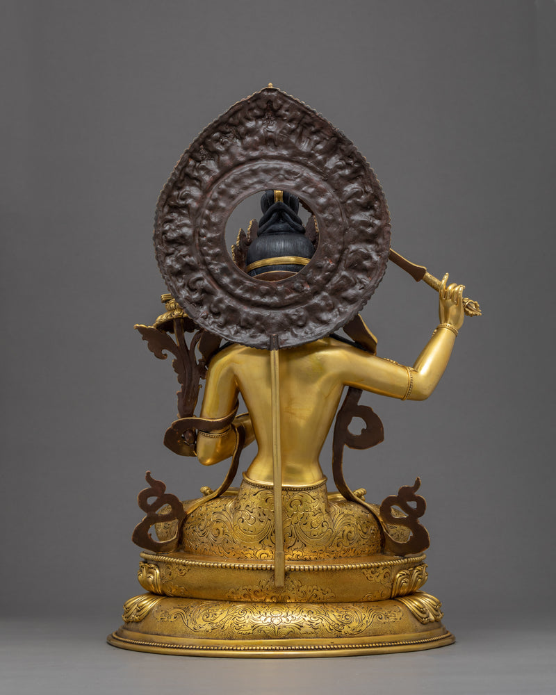 Manjushri Bodhisattva Statue | Traditional Himalayan Art of Nepal