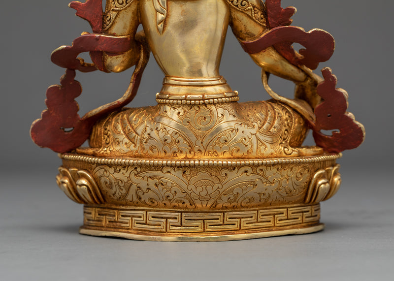 Green Tara Mother Sculpture | Traditional Buddhist Statue