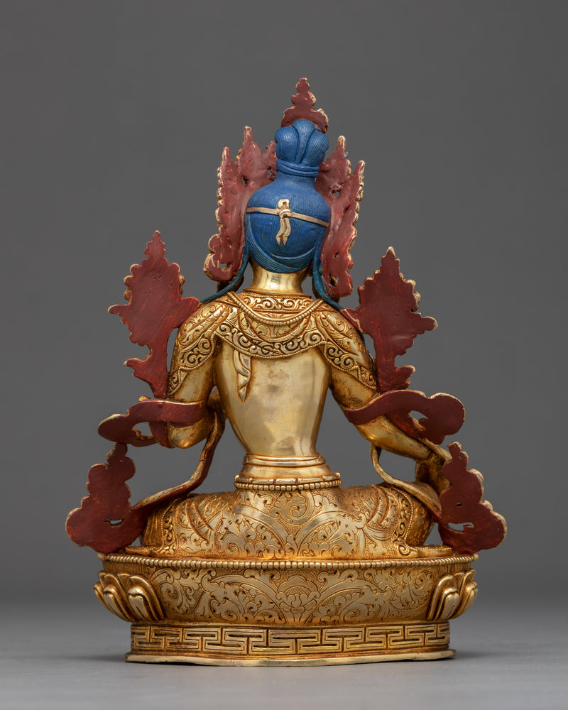 Green Tara Mother Sculpture | Traditional Buddhist Statue