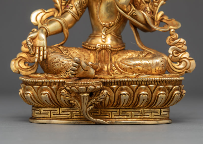 Green Tara Mother Sculpture | Traditional Buddhist Statue