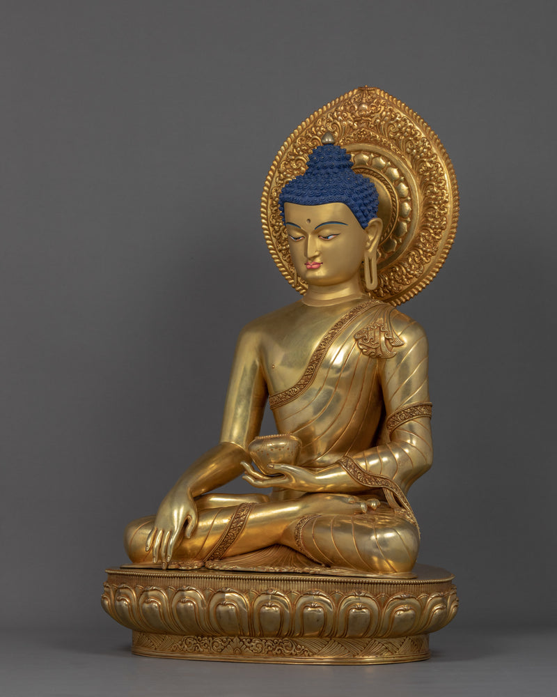 The Shakyamuni Buddha Statue | Traditional Himalayan Art of Nepal