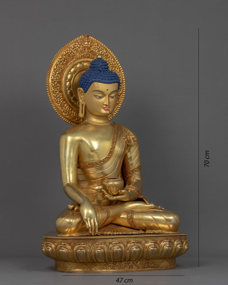 The Shakyamuni Buddha Statue | Traditional Himalayan Art of Nepal