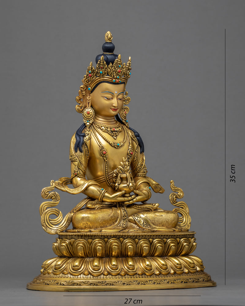 Amitayus Buddha Art | Traditional Himalayan Statue of Nepal