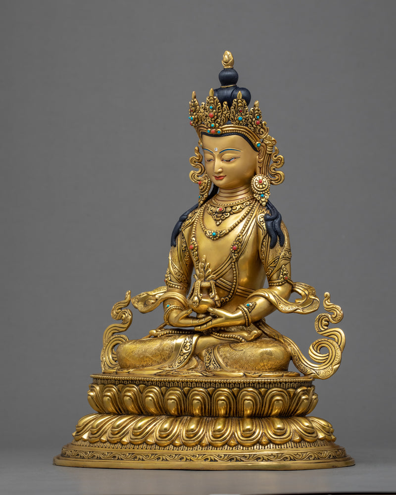 Amitayus Buddha Art | Traditional Himalayan Statue of Nepal