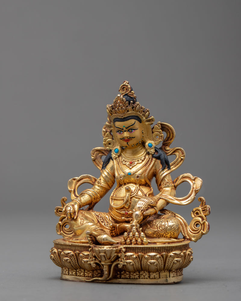 Mini Dzambhala Sculpture | Traditional Himalayan Art