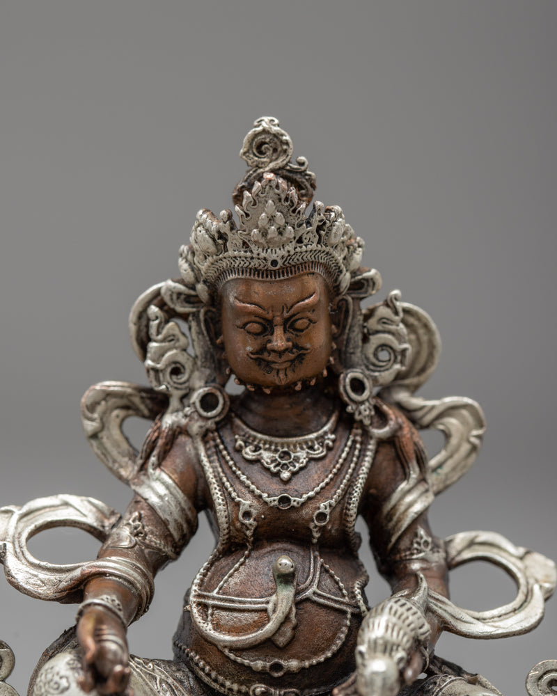 Mini Yellow Dzambhala Statue | Traditional Tibetan Art