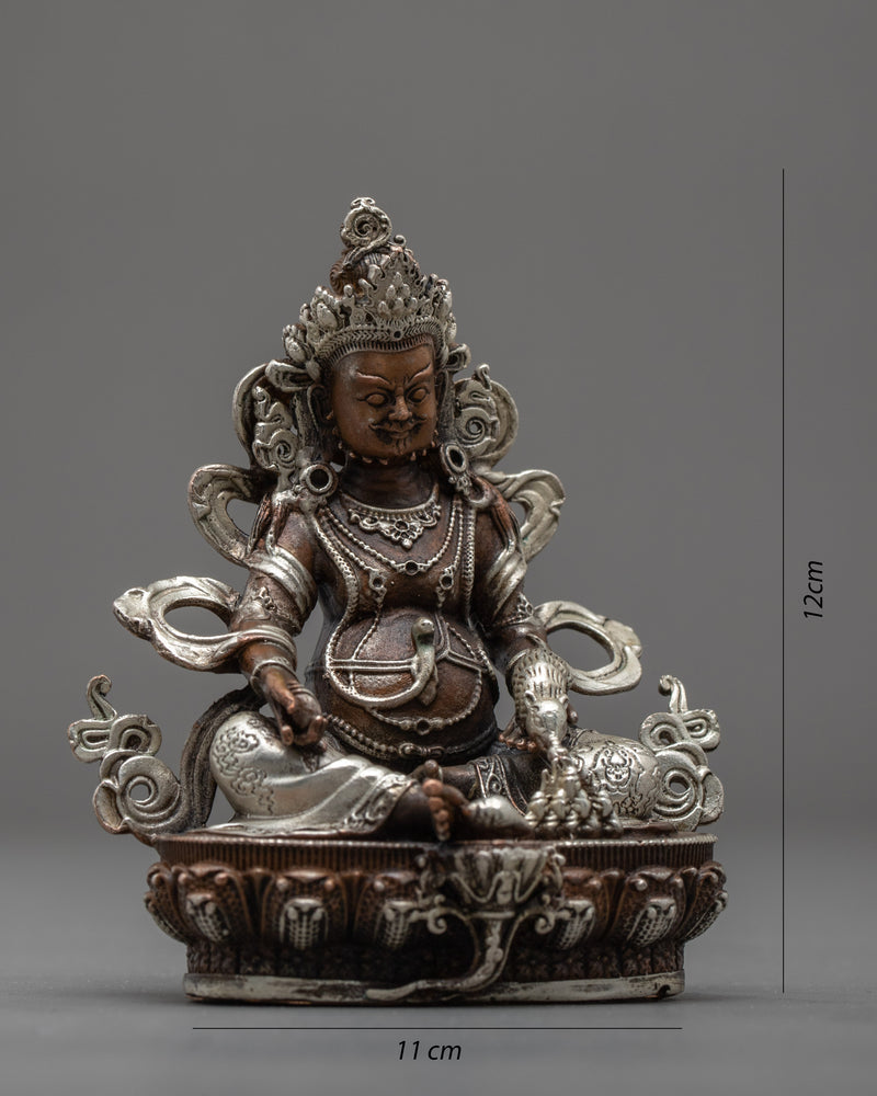 Mini Yellow Dzambhala Statue | Traditional Tibetan Art