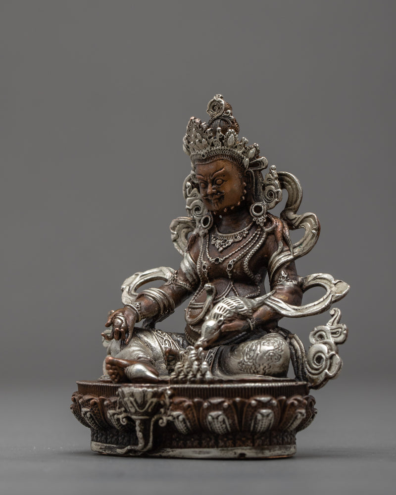 Mini Yellow Dzambhala Statue | Traditional Tibetan Art