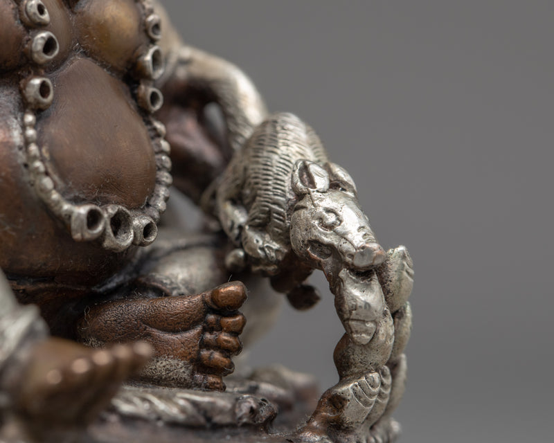 Miniature Jambhala Statue | Traditional Himalayan Art