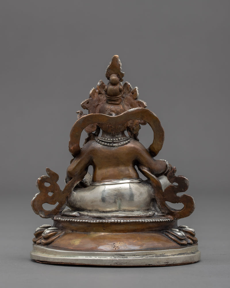 Miniature Jambhala Statue | Traditional Himalayan Art